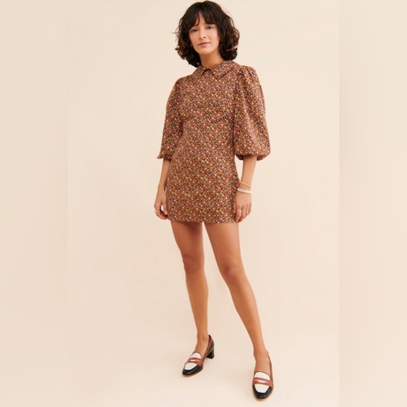 FREE PEOPLE Making Plans Floral Mini Dress - Picture 1 of 10